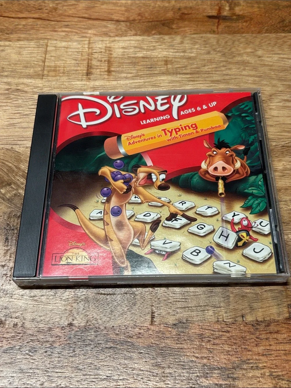 Disney's Adventures in Typing With Timon & Pumbaa Jewel Case Windows 95 Mac 1998